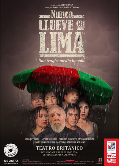 Afiche de Nunca llueve en Lima